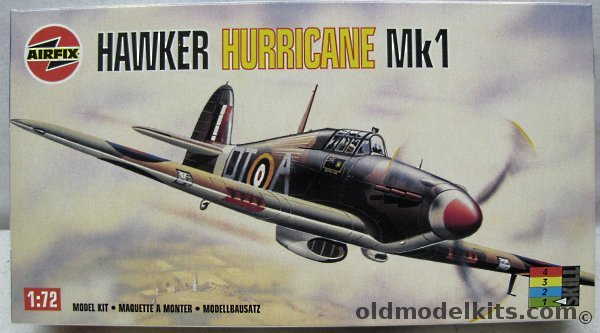 Airfix 1/72 Hawker Hurricane Mk1 - Sq. Leader R.R. Stanford Tuck of No. 257 'Burma Squadron' 1940, 02082 plastic model kit